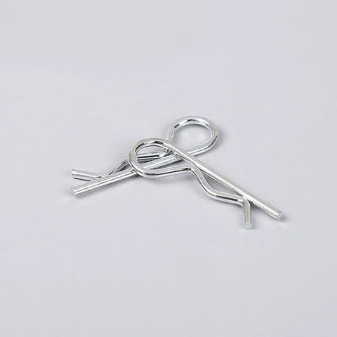 Close-up of R Shape Cotter Pins Assortment Kit 150 Pieces Carbon Steel Small Spring Pins With Durable Storage Box Heavy Duty And Easy To Store