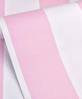 Peel And Stick Pink And White Stripe Vinyl Shelf Liner For Walls And Furniture Waterproof And Removable Wallpaper Decal Roll