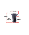 25 Pack 8-32 Flat Head Machine Screws With Smooth Torx Drive And Tough As Nails Black Oxide Finish, 0.3125 in height