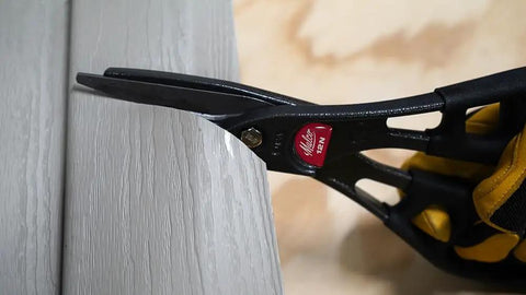 12 Inch Aluminum Snip With Comfort Grip Built For Straight Cuts And Gentle Curves Pro Grade Quality, Pressure Fit Blades, Big Handle Loops For Easy Grip, Sleek Head For Smooth Maneuverability, Optional Snip Holster For Quick Access