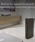 WiFi 7 Router For Turbo Home Network - Standalone Router Only (Modem Required) With 2.5 Gig Ethernet - RS90 on a desk
