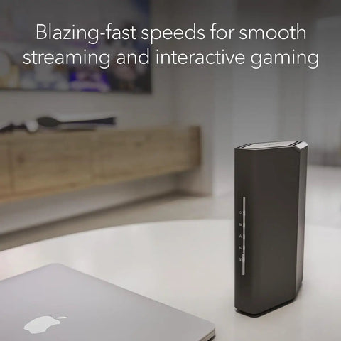 WiFi 7 Router For Turbo Home Network - Standalone Router Only (Modem Required) With 2.5 Gig Ethernet - RS90 on a desk