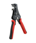 Close-up of multifunctional wire stripper tool with auto adjusting crimper and cutter for 0.5 to 6 mm2 cables, ergonomic non-slip handle.