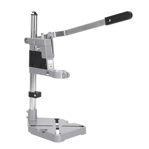 Adjustable Electric Drill Press Stand And Holder Bracket For Workbench Clamp Tool Station Lightweight Aluminum Alloy with handle.
