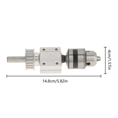 Sturdy Metal Unpowered Spindle Assembly For Drill Chuck And Table Saw DIY Projects Heavy Duty Replacement Part For Smooth Precision And Easy Setup, 14.8cm