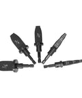 Heavy Duty Copper Pipe Expander Set With Hex Handle And Seven Flaring Bits For Air Conditioner Repair High Speed Steel Expansion Tool 7/8 3/4 5/8 In Flaring bits in various sizes on a white background.