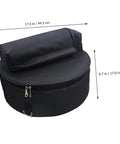 Waterproof Oxford Cloth Drum Backpack With Dead Easy Padded Straps And Adjustable Instrument Gig Bag, 17.5x6.7 in black design.