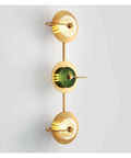 Modern Copper Led Wall Sconce Bringing Straight Up Snazzy Glare Free Cool White Illumination And Rust Proof Build To Totally Elevate Any Bedroom Hallway Or Sweet Home Corner featuring gold accent and green light.
