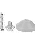 Installation components for Heavy Duty Adjustable Door Closer with Hold Open for 25-35 Kg Doors, Silver Finish, Fire Rated Hardware