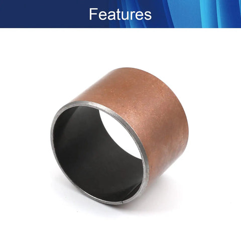 Heavy Duty 50Mm X 55Mm X 40Mm Oilless Sleeve Bearing With Sintered Bronze Backed Copper Core, showing the solid structure.