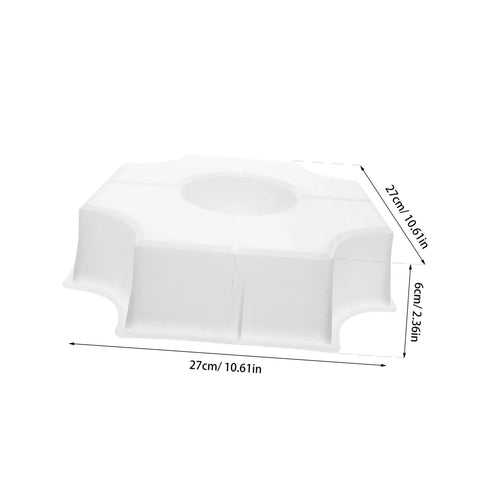 Medium Hole Tiles Concrete Mold For Stepping Stones, Reusable DIY Garden Path And Patio Paver Maker, 10.62 X 10.62 X 2.36 In