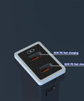 Heavy Duty Dual USB C Car Charger Built For Toyota Drivers To Keep Your Devices Juiced And Ready To Roll While Crushing Long Commutes With PD Super Fast Charging Power showing dual PD ports.