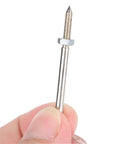 Close-up of Heavy Duty Sandpaper Clamp Bar 10 Pack Metal Clamp Rod for Grinding Wheel Chuck Secure Grip in hand
