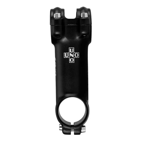 Lightweight 7 Degree Mountain Bike Stem 90mm for 25.4mm and 31.8mm Handlebar Diameters Aluminum Alloy MTB Stem shown front view