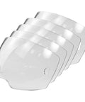 Five Pack A50 Clear Lens Front Cover For Welding Helmet Replacement Viewing Lenses 3.93 By 2.36 Inches, stacked display