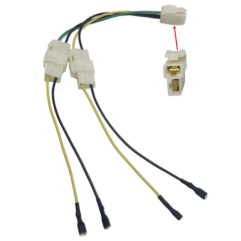 Plug And Play Ride On Car Motor Wiring Harness 6V 12V 24V 2WD Connector Cable Replacement For Gearbox Motors Easy Install Motor Controller Adapter For 380 390 540 550 775 Style Motors Durable And Safe