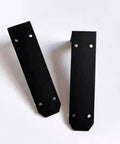 Built Tough Heavy Duty Wall Mount Brackets Rock Solid L Shaped Floating Supports Durable Steel shows black steel brackets for shelving.