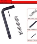 Trailer Gate Latch Spring Repair Kit 2 Pack Heavy Duty Beefed Up Spring Loaded Latch shown with L-shaped pin and spring components