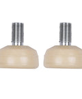 Rubber Roller Skate Toe Stops 2 Pack for Easy Front Mount Brakes That Grip Any Surface visible with threaded stems