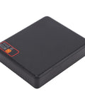 Rock Solid Compact Ups Battery Backup With 12000Mah for routers, slim black design, front LED and power buttons.