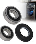 Upgraded Washer Tub Bearings And Seal Kit For Samsung Dc6200156a including 2 heavy duty bearings and 1 rubber seal assembly.