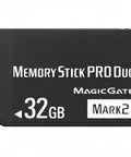 32GB Pro Duo Memory Stick Mark 2 For PSP 1000 2000 3000 And Digital Cameras High Speed Storage Card with MagicGate feature.
