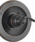Windemere 14 Series Shower Valve Trim Kit In Oil Rubbed Bronze With Single Function Handle Set For Shower System Monitor Pressure Balanced Valve Not Included Universal Rough In Valve No Brainer For Easy Install showing front view of handle