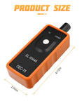 Tire Pressure Monitor System Relearn Tool El-50448 Orange Grip Battery Powered Sensor Reset Kit For Gm Vehicles, size 4.72 x 2.56 inches.