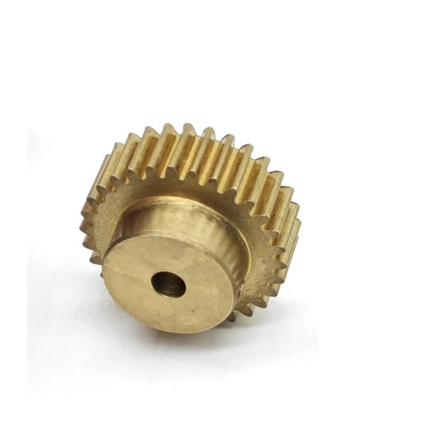 0.7 Module 47 Teeth Brass Spur Gear With Straight Teeth Cylindrical Gear 11mm Bore 34.3mm Diameter
