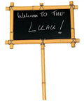 Luau Island Vibes Bamboo Yard Sign For Outdoor Party Decor Welcome Sign For Hawaiian Themed Luau And Tiki Beach Parties