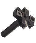 Beefy Slab Flattening Router Bit With One And Three Quarters Inch Diameter Heavy Duty Planer Bit Indexable Blade Vise And 4 Flute Blades Locking System