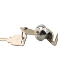 Cam Lock With Quick Clip For Cash Drawers And Metal Cabinets Zinc Alloy Locker Lock With Two Keys shown from side angle