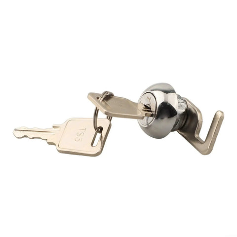 Cam Lock With Quick Clip For Cash Drawers And Metal Cabinets Zinc Alloy Locker Lock With Two Keys shown from side angle