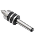 MT2 Ball Bearing Morse Taper Live Center Internal Rotation for CNC Turning, medium duty, 60° point, for wood and metal lathes.