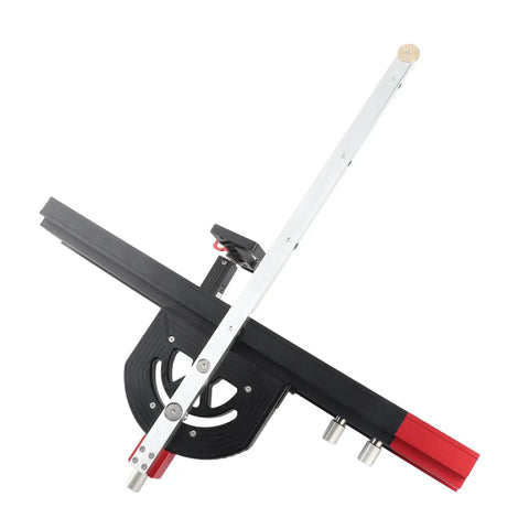 Pro Grade Table Saw Miter Guide With 13 Positive Angle Stops, Extendable Fence From 20 To 36 Inches, Aluminum Alloy Crosscut Sled