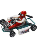 One Thirty Second Scale Go Kart RC Car 2.4G With Remote Control Battery Included Old School Retro Mini Racing Kart with driver figure