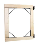 No Sag Corner Brace Kit For Shed Doors, Driveway Gates, Corral Gates, And Wood Windows, Heavy Duty Galvanized Steel, Powder Coated Black Finish