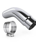 5 Inch Diesel Exhaust Tip Elbow With Clamps, 5 To 6 Inch Chrome Polished Exhaust Tip For Pickup Truck Car SUV, Rust Resistant Chrome Finish And Easy Clamp Installation To Upgrade Your Ride