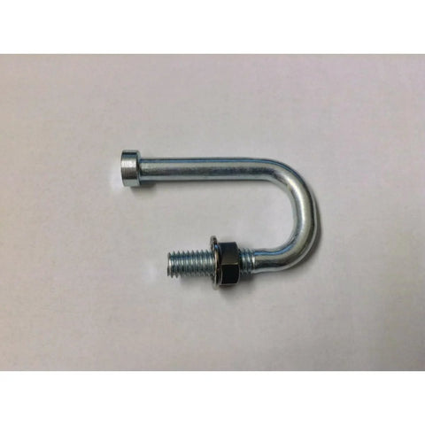 J Bolt Catch For Crossboxes Kit Of 2 With Securing Nuts In Durable Steel, shown is one J bolt with nut, part number 29752 0 KIT