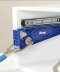 Drawer Slide Jig With 3-Inch Face Clamps For Cabinets, Drawers And Desks - Easy Cabinet Slide Installation Kit in use
