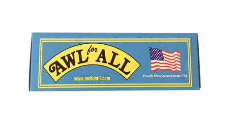 Heavy Duty Sewing Awl Repair Tool For Bounce Houses Inflatables Leather Thick Fabric Shoes Bags And Upholstery Includes Needles And Thread Made In USA Pro Grade packaging with logo and American flag