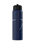 Winch Tow Glider Takeoff Vibe Stainless Steel Insulated Water Bottle For Sailplane Pilots And Glider Fans, double-wall, navy design