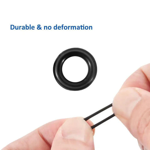 Close-up of silicone O-ring from Wacky Rig Tool With Silicone O Rings Kit For Fishing Worms 3 4 Inch Senko Baits And 5 7 Inch Worms