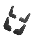 Tesla Cybertruck 2024 To 2025 Full Set Heavy Duty Front Rear Wheel Mud Flaps Knockout Fit in black rubber for splash protection.