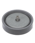 Spray Face, Bumper, And Screw Repair Kit In Grey For Commercial Sprayers, Built Tough With Rubber And Thermoplastic Construction, Model B-24K B-0107 Replacement Parts Pack For Valve Repair, showing grey round component with central screw