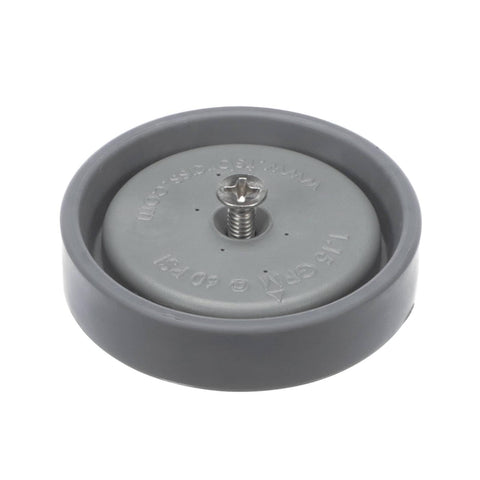 Spray Face, Bumper, And Screw Repair Kit In Grey For Commercial Sprayers, Built Tough With Rubber And Thermoplastic Construction, Model B-24K B-0107 Replacement Parts Pack For Valve Repair, showing grey round component with central screw