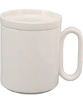 Kick Those Cold Coffee Sips To The Curb With This Electric Desk Mug Warmer Featuring Three Custom Temperature Settings To Keep Your Daily Grind Piping Hot All Day Long Smart Cup Heater For Office white ceramic mug with handle, perfect for use with a desk mug warmer.