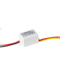 Compact Waterproof 12V To 9V Buck Converter DC-DC Power Module, 1.7A Output, 15W with epoxy-sealed white casing and wires