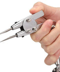 Hand holding Auxiliary Welding Fixture Clip With Adjustable Angle And 360 Degree Rotation Jewelry Soldering Table Clamp