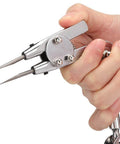 Close-up of Third Hand Soldering Station With Dual Clips Jewelry Welding Fixture Table Clamp in hand